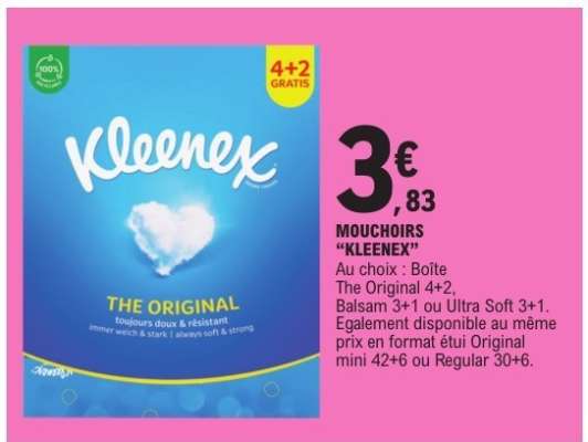 Mouchoirs Kleenex