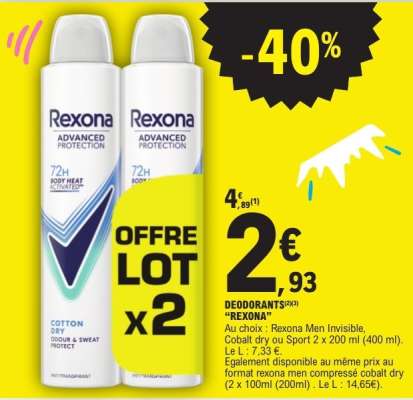 DEODORANTS "REXONA"