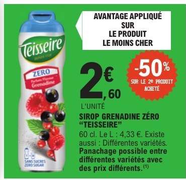 Sirop Grenadine Zéro "Teisseire"