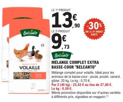 MÉLANGE COMPLET EXTRA BASSE-COUR "BELCANTO"