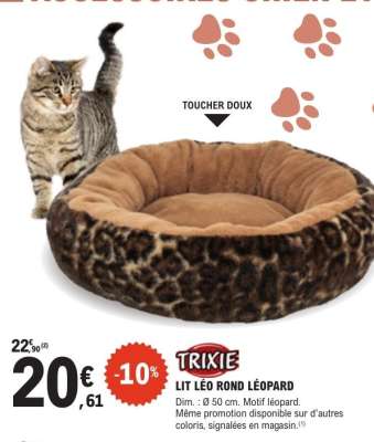TRIXIE LIT LÉO ROND LÉOPARD