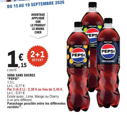 Soda Sans Sucres 'Pepsi'