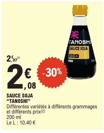 Sauce soja TANOSHI