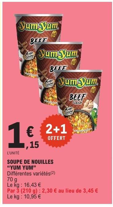 Soupe de Nouilles Yum Yum