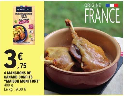 4 Manchons De Canard Confits Maison Montfort