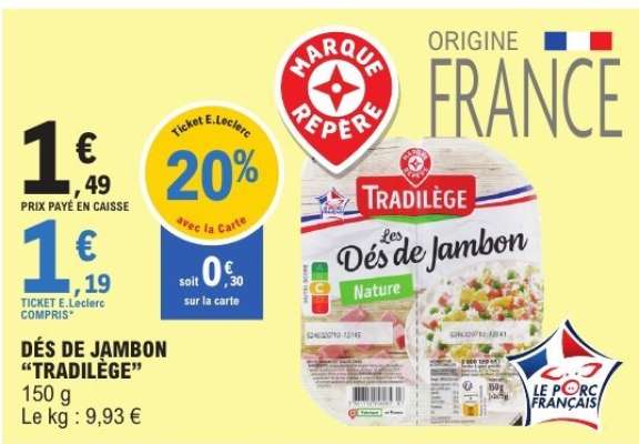 Dés de Jambon "Tradilège"