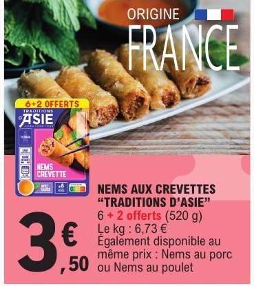 NEMS AUX CREVETTES "TRADITIONS D’ASIE"