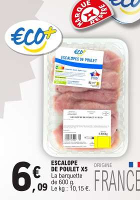 ESCALOPE DE POULET X5
