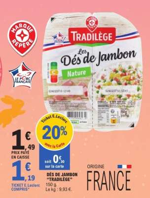 Dés de Jambon "Tradilège"