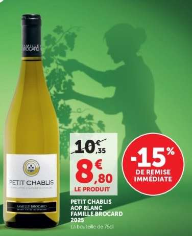 PETIT CHABLIS AOP BLANC FAMILLE BROCARD 2025
