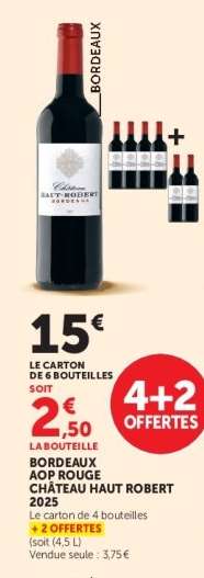 BORDEAUX AOP ROUGE CHÂTEAU HAUT ROBERT 2025
