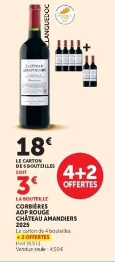 CORBIÈRES AOP ROUGE CHÂTEAU AMANDIERS 2025