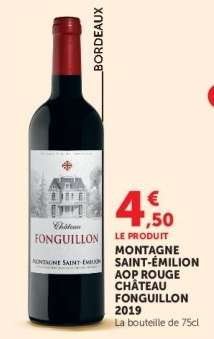 Montagne Saint-Émilion AOP Rouge Château Fonguillon 2019