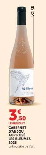 CABERNET D'ANJOU AOP ROSÉ LES BLEUMES 2025