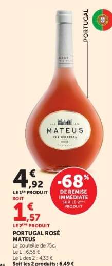 PORTUGAL ROSE MATEUS