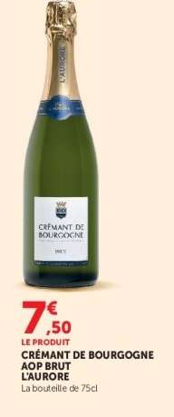 CREMANT DE BOURGOGNE AOP BRUT L'AURORE