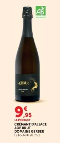 CRÉMANT D'ALSACE AOP BRUT DOMAINE GERBER