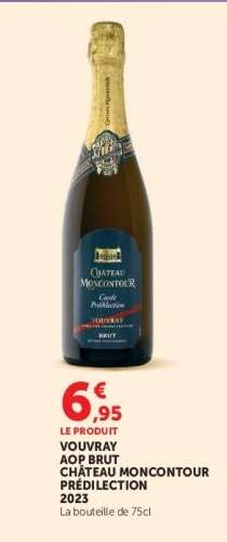 Vouvray AOP Brut Château Moncontour Prédilection 2023