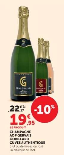 CHAMPAGNE AOP GERVAIS GOBILLARD CUVÉE AUTHENTIQUE