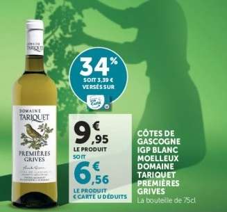Domaine Tariquet Premières Grives