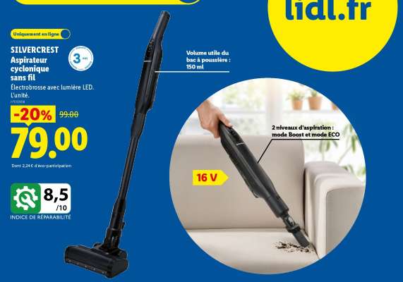 SilverCrest Aspirateur cyclonique sans fil