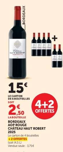 BORDEAUX AOP ROUGE CHÂTEAU HAUT ROBERT 2025