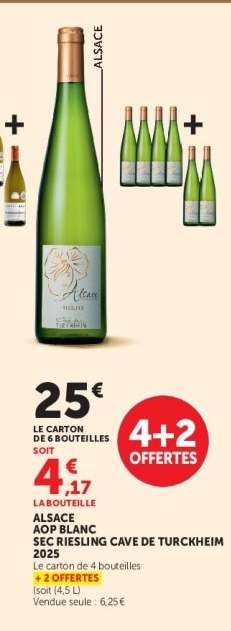 ALSACE AOP BLANC SEC RIESLING CAVE DE TURCKHEIM 2025