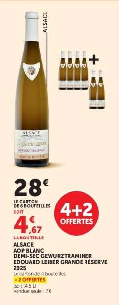 ALSACE AOP BLANC DEMI-SEC GEWURZTRAMINER EDOUARD LEIBER GRANDE RÉSERVE 2023
