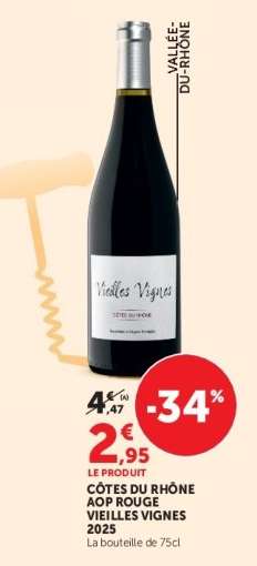 CÔTES DU RHÔNE AOP ROUGE VIEILLES VIGNES 2025