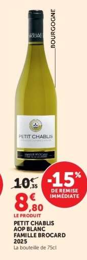 PETIT CHABLIS AOP BLANC FAMILLE BROCARD 2025