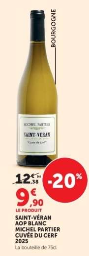 SAINT-VÉRAN AOP BLANC MICHEL PARTIER CUVÉE DU CERF 2025