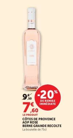 COTES DE PROVENCE AOP ROSE BERNE GRANDE RECOLTE