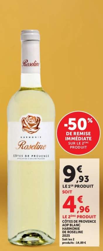 Côtes de Provence AOP Blanc Harmonie de Roseline 2022