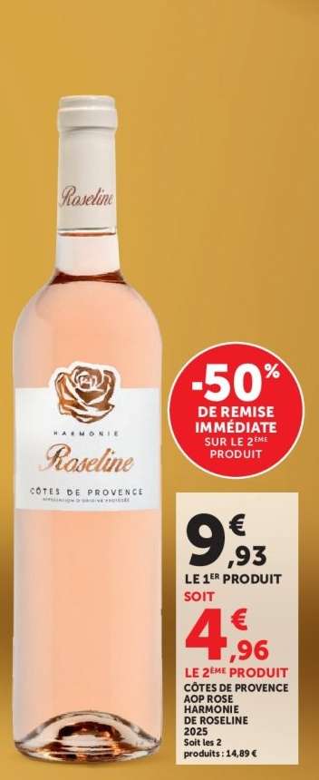 Côtes de Provence AOP Rosé Harmonie de Roseline 2025