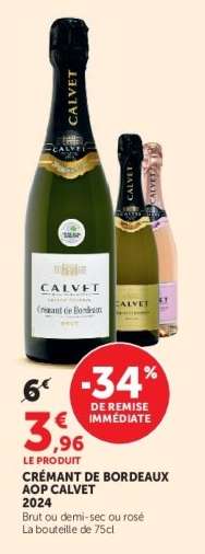 CRÉMANT DE BORDEAUX AOP CALVET 2024