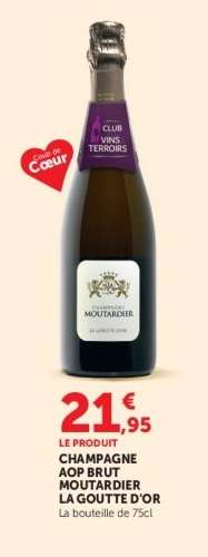 Champagne AOP Brut Moutardier La Goutte d'Or