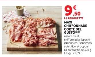 MAXI CHIFFONNADE CORTE DEL GUSTO