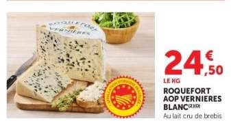 ROQUEFORT AOP VERNIERES BLANC