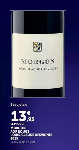 MORGON AOP ROUGE LOUIS-CLAUDE DESVIGNES 2025