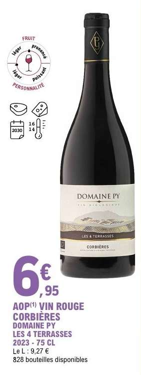 AOP VIN ROUGE CORBIÈRES