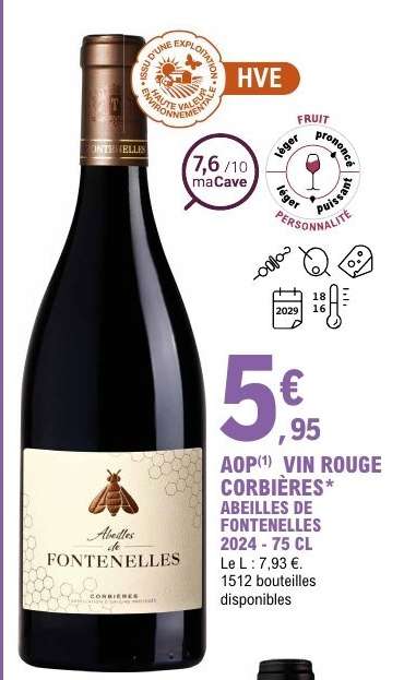 AOP(1) VIN ROUGE CORBIÈRES*
