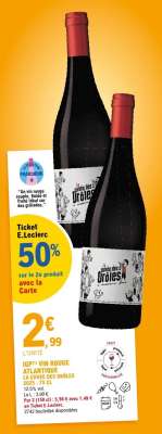 IGP* VIN ROUGE ATLANTIQUE LA CUVÉE DES DRÔLES