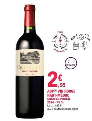 AOP VIN ROUGE HAUT-MÉDOC CHÂTEAU PORTAL