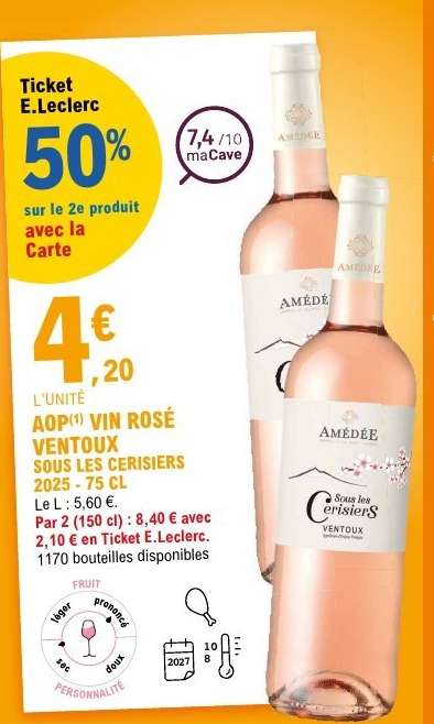 AOP VIN ROSÉ VENTOUX SOUS LES CERISIERS 2025