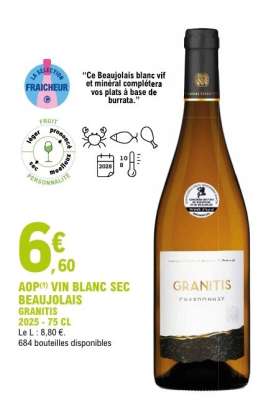 AOP VIN BLANC SEC BEAUJOLAIS GRANITIS
