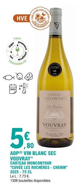 AOP VIN BLANC SEC VOUVRAY