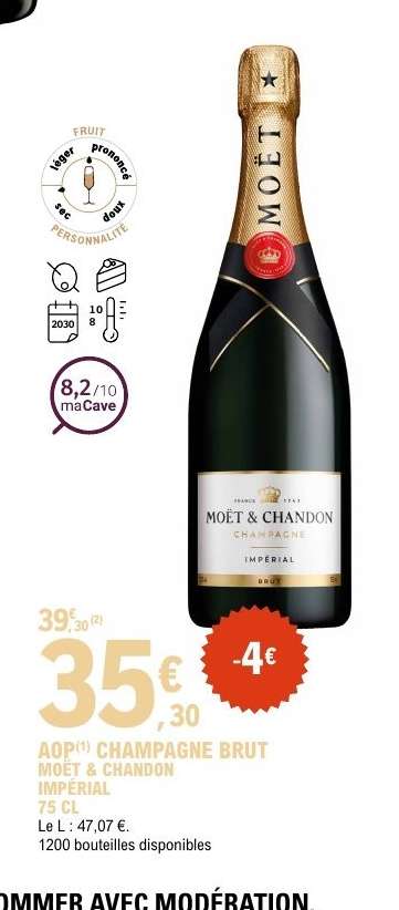 AOP Champagne Brut Moët & Chandon Impérial