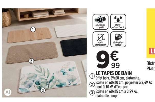 Le tapis de bain