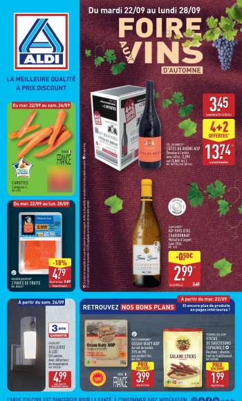 Catalogue ALDI - 22/09/2026 - 28/09/2026.