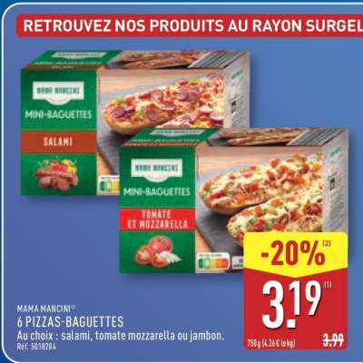 MAMA MANCINI 6 PIZZAS-BAGUETTES
